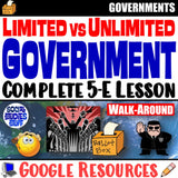 Limited vs Unlimited Government Classify Activities Social Studies Stuff Google Lesson Resources