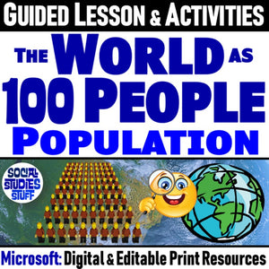 What if the World had 100 People Compare Continents Social Studies Stuff Lesson Resources