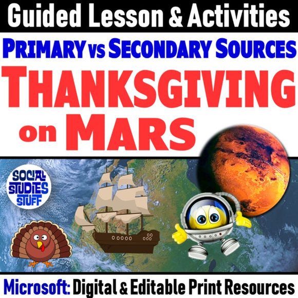 Thanksgiving on Mars Fun Worksheet Activity Social Studies Stuff Holidays