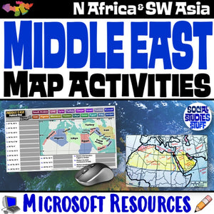 Geography of the Middle East Map Practice | SW Asia and North Africa | Microsoft