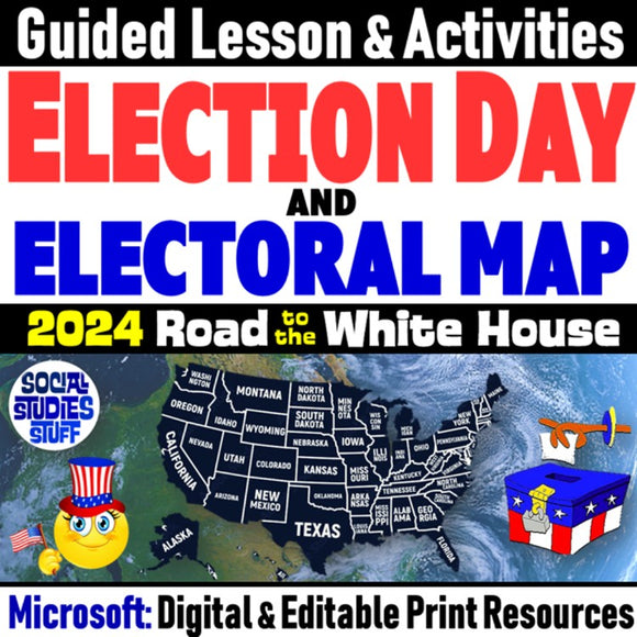 US Election Day Electoral College Map Lesson Social Studies Stuff Resources