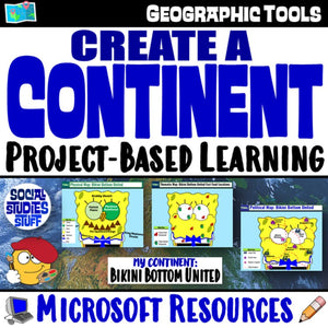 Create a Continent Project and Rubric Map Skills PBL Social Studies Stuff Lesson Resources