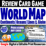 World Map Skills Fan and Pick Card Game Cooperative Learning Activity Social Studies Stuff Lesson Resources