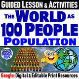 What if the World had 100 People Compare Continents Social Studies Stuff Google Lesson 