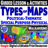 Types of Maps Digital Map Skills Practice Social Studies Stuff Google Lesson Resources