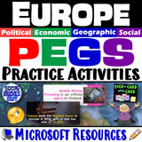 Europe PEGS Factors Game Social Studies Stuff Lesson Resources