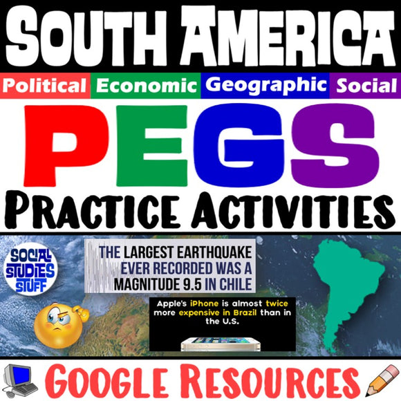 Digital South America PEGS Factors Activities Social Studies Stuff Google Lesson Resources