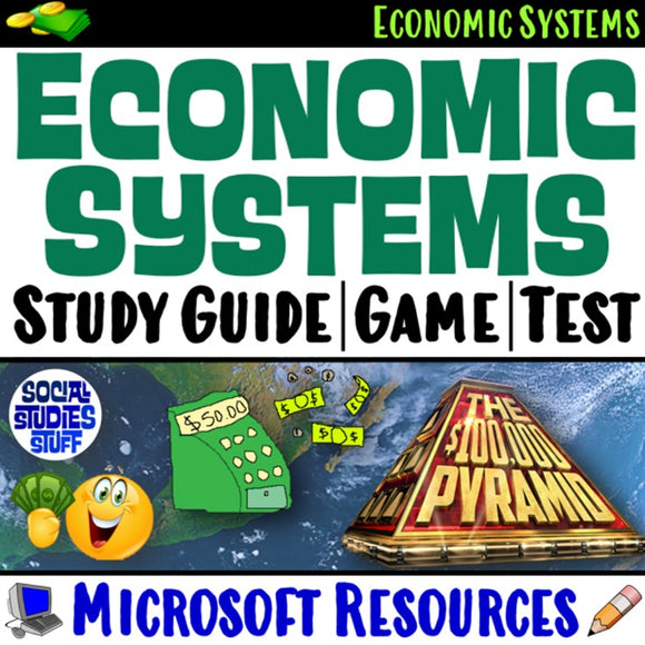 Types of Economic Systems Study Guide, Game, Test - Evaluate Social Studies Stuff Google Lesson Resources