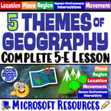 Intro to the Five Themes of Geography Identify and Explain Social Studies Stuff 5 Themes Lesson Resources