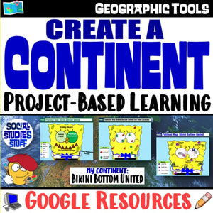 Create a Continent Project and Rubric Map Skills PBL Social Studies Stuff Lesson Resources