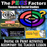 Southeast Asia PEGS Factors Social Studies Stuff SE Asia Lesson Resources