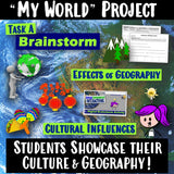 My World Project and Rubric Culture and Geography PBL Social Studies Stuff Lesson Resources