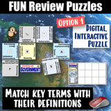 Types of Governments Puzzle Vocabulary Review Social Studies Stuff Google Lesson Resources