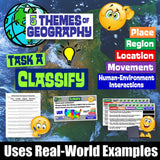 Digital USA Five Themes of Geography Practice Social Studies Stuff Google 5 Themes Lesson Resources