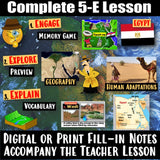 Digital Egypt Human Environment Interactions Desert Oasis Nile Africa Middle East Landforms Social Studies Stuff Google Lesson Resources