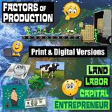 Digital Factors of Production Practice Activities  Social Studies Stuff Google Economy Economics Lesson Resources