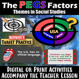 United States PEGS Factors Social Studies Stuff USA Lesson Resources