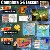 Geography of Africa Political &amp; Physical Map Practice Social Studies Stuff Lesson Resources