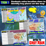 Geography of East Asia Map Practice Activities | Print and Digital | Microsoft