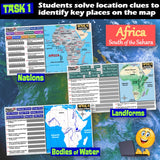 Digital Africa Map Practice Activities Social Studies Stuff Google Lesson Resources