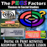 PEGS Factors Intro to Japan East Asia Social Studies Stuff Lesson Resources