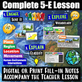 Digital Classify Five Themes of Geography Social Studies Stuff Google 5 Themes Lesson Resources