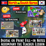 North vs South Korea Digital East Asia Social Studies Stuff Google Lesson Resources What's the Difference?