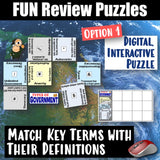 Types of Governments Puzzle Vocabulary Review Social Studies Stuff Lesson Resources