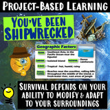 Shipwrecked! Adapt & Modify HEI Social Studies Stuff 5 Themes of Geography Lesson Resources