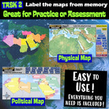 Geography of the Middle East Map Practice | SW Asia and North Africa | Microsoft