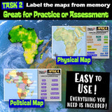 Digital Africa Map Practice Activities Social Studies Stuff Google Lesson Resources