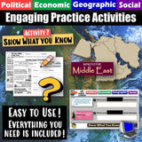 Middle East PEGS Factors Activities North Africa and SW Asia Social Studies Stuff Mideast Lesson Resources