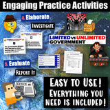 Limited vs Unlimited Government Classify Activities Social Studies Stuff Google Lesson Resources