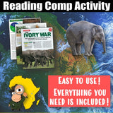 Africa Ivory Wars Elephant Poaching Social Studies Stuff Lesson Resources Reading Comp Article