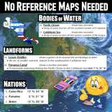 Central America Geography Activity - Latin America Create a Map Worksheet