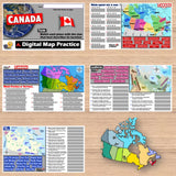 Canada Map Activities - Geography of Canada Challenge - Digital Resources
