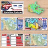 Canada Map Activities - Geography of Canada Challenge - Digital Resources