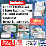 Digital Geography of Africa Political &amp; Physical Map Practice Social Studies Stuff Google Lesson Resources