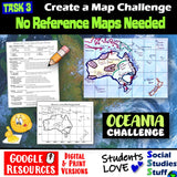 Digital Australia and Oceania Map Practice Social Studies Stuff Google Lesson Resources