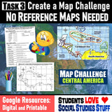 Geography of Central America and the Caribbean Map Practice Activities | Google