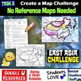 Digital East Asia Map Practice Social Studies Stuff Google Lesson Resources