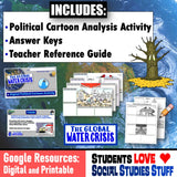 Water Scarcity Crisis Political Cartoon Analysis Africa and Middle East Social Studies Stuff Lesson Resources