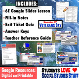 Google Veterans Day November 11 Digital Lesson Social Studies Stuff Resource 