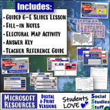 US Election Day Electoral College Map Lesson Social Studies Stuff Resources