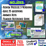 Map Skills Vocabulary Puzzle and Quiz Social Studies Stuff Lesson Resources