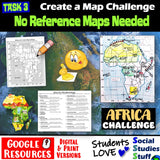 Digital Africa Map Practice Activities Social Studies Stuff Google Lesson Resources