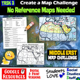 Digital Middle East Map Practice Activities North Africa and SW Asia Social Studies Stuff Google Lesson Resources