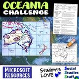 Australia Create a Map Activity | Solve Location Clues | Oceania Geography