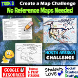 Digital North America Digital Map Practice Activities Social Studies Stuff Google USA Canada Mexico Lesson Resources