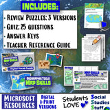 Map Skills Vocabulary Puzzle and Quiz Social Studies Stuff Lesson Resources